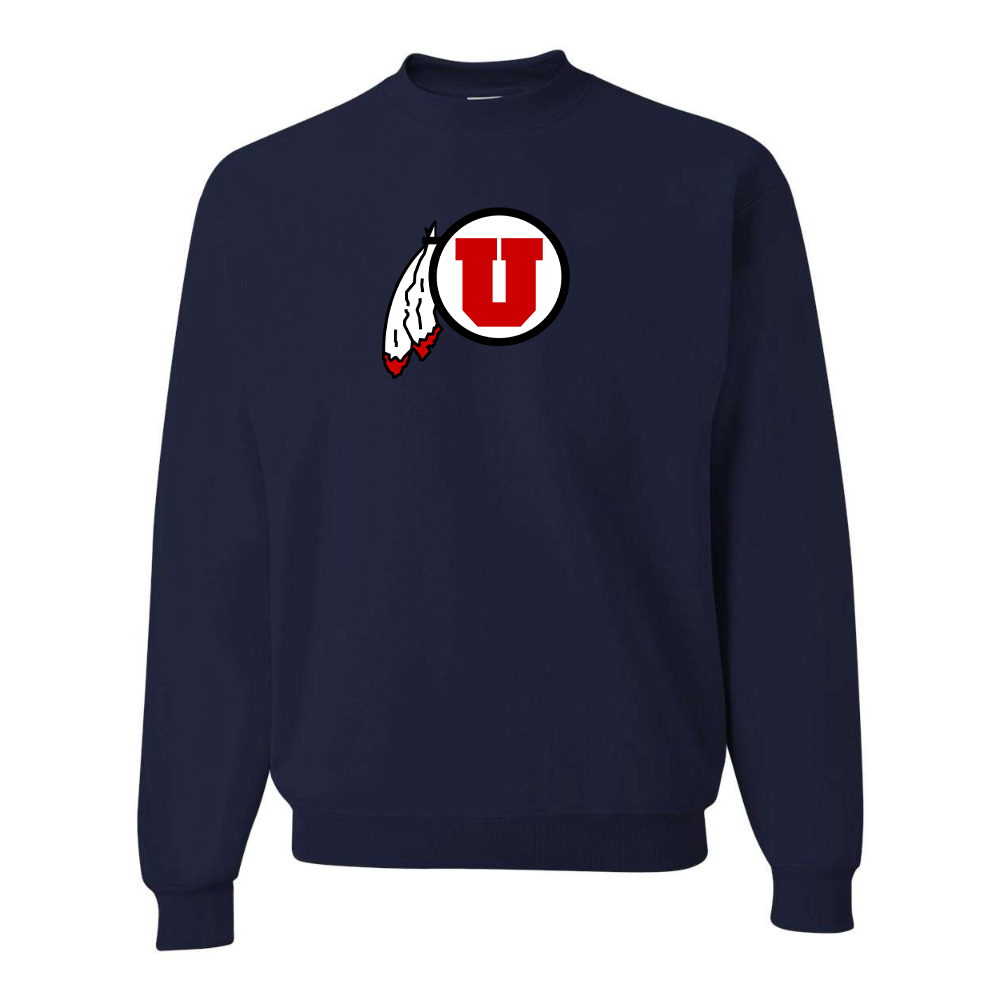 Men's Utah Utes JERZEES NuBlend Crewneck Sweatshirt